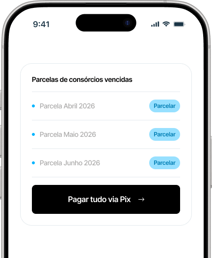 layout app PagConsórcio